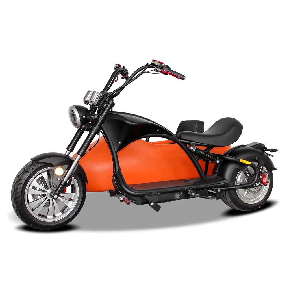 Sidecar Electric Motorcycles Powerful 3000w Electric Scooters Citycoco for Adult Passenger Seat for Pet Dog