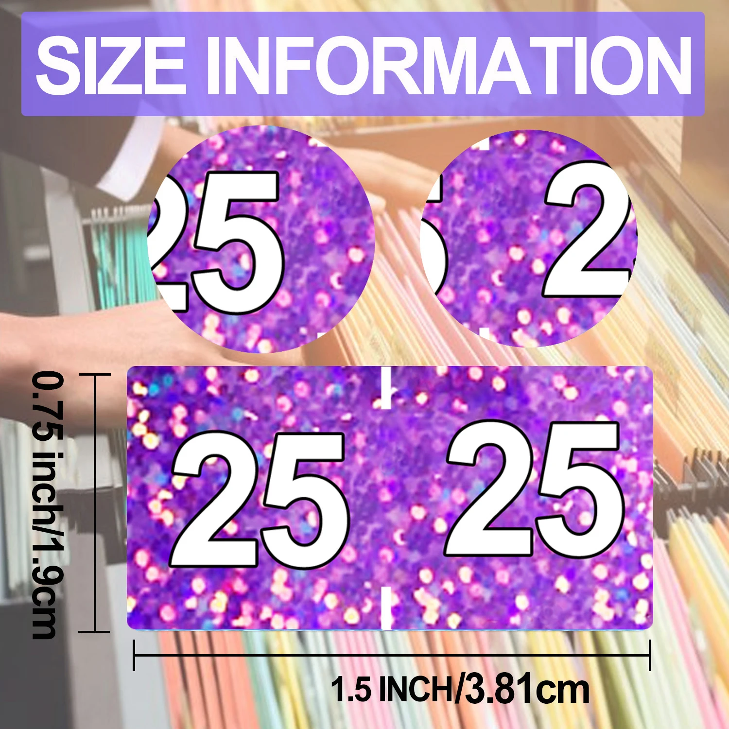 2024 Year Stickers Color Coding 0.75 x 1. 5inches File Folder Year Label Coded Colored Year Stickers 500pcs