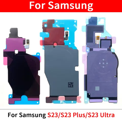 삼성 S23 S22 S21 S20 Fe Plus Ultra NFC 무선 코일 충전 신호 안테나 커버 하단 스피커 용 상단