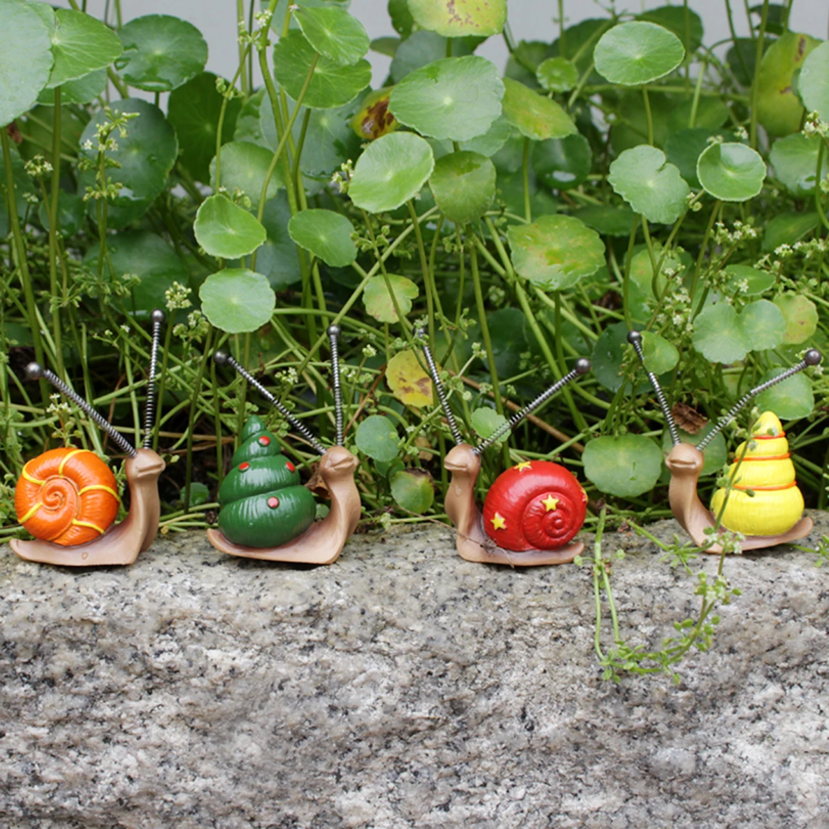 4 Stück, Mini-Schnecken-Skulpt – Bonsai Garden Art Bewertung und Preis
