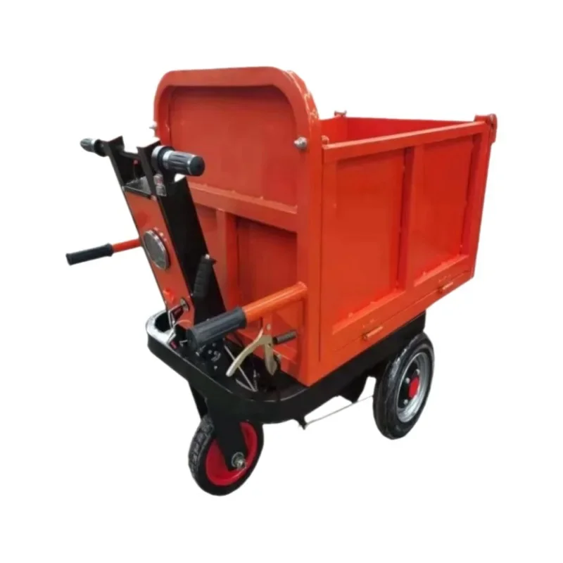 Agricultural manure trolley, construction site ash bucket car electric trolley, engineering electric tricycle big cavalry