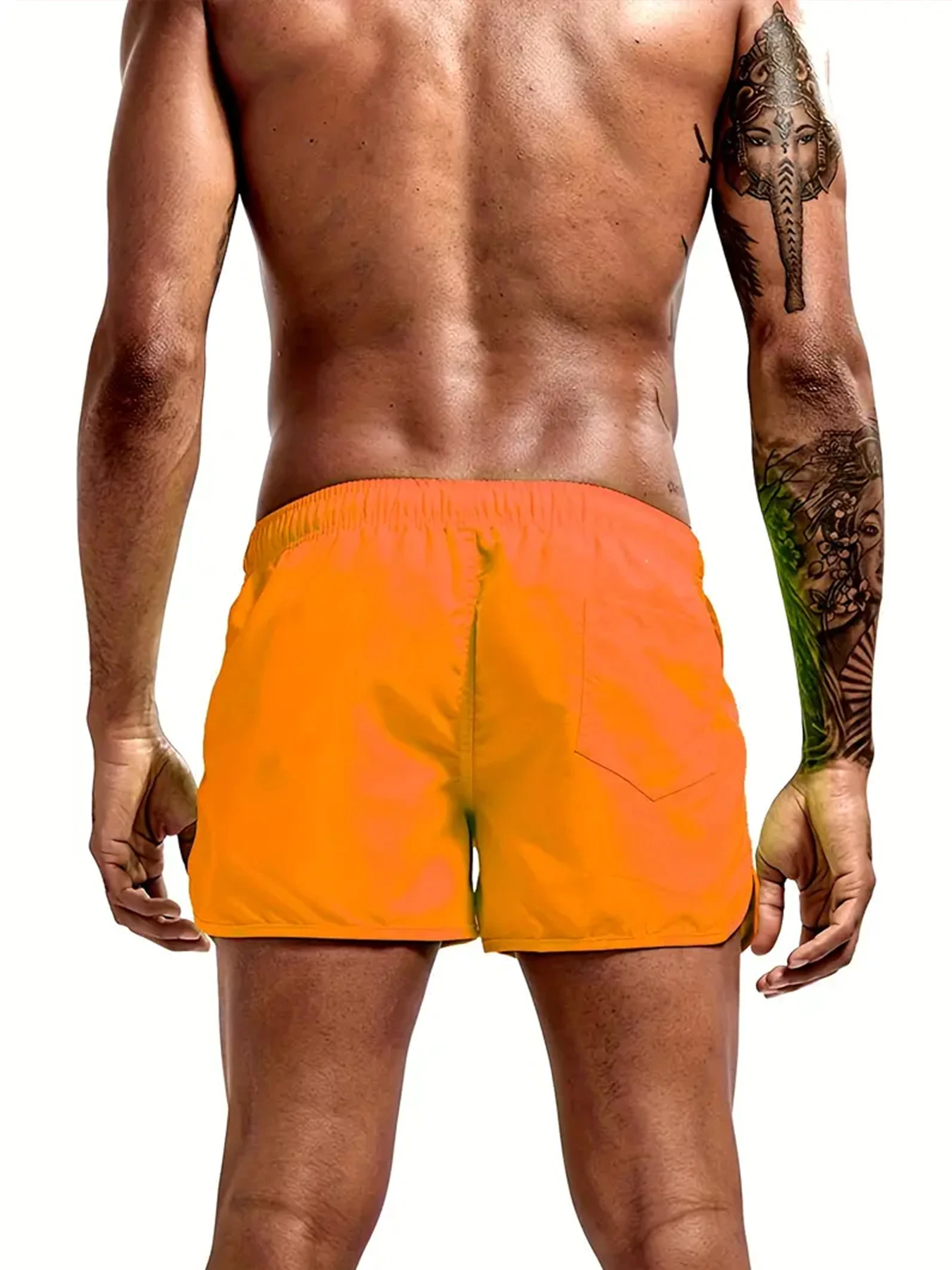 Pantaloni da spiaggia da uomo con motivo fenicottero pronti da spiaggia con tasca con coulisse Comodo abbigliamento da spiaggia a basso manutenzione