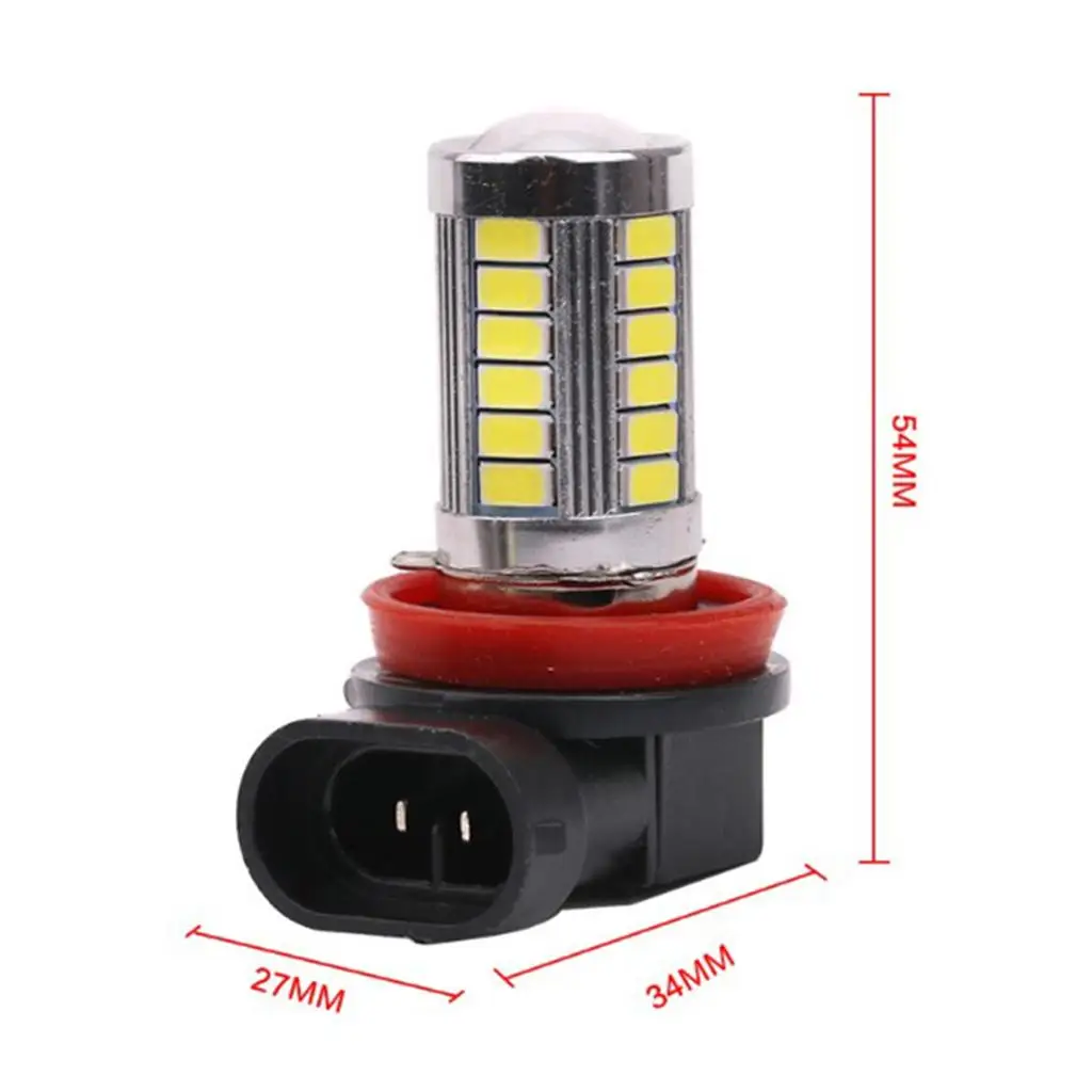 Super Bright H11 LED Bulbs 3030 21LED 1200LM Each 6000K Xenon White DRL Fog Conversion for Auto