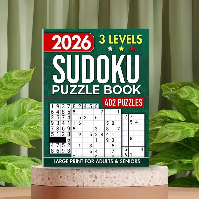 2026 English Sudoku Practice Book Math Exercise Thinking Logic for All Ages, Brain Exercise