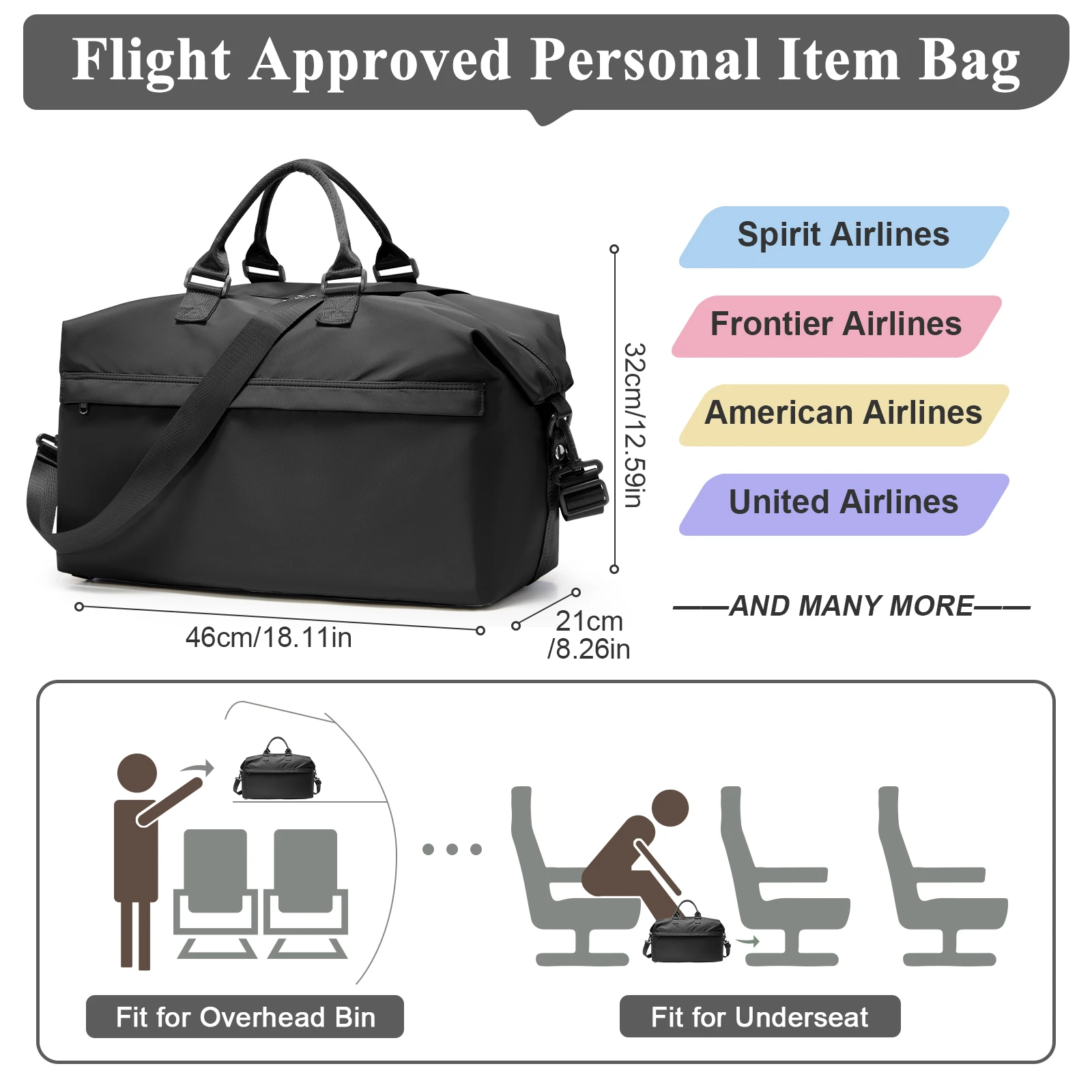 Foldable Travel Bag Large Sports Bag for Women Men's Travel Duffle Bag with Shoe Compartment, Waterproof Training Fitness Bag
