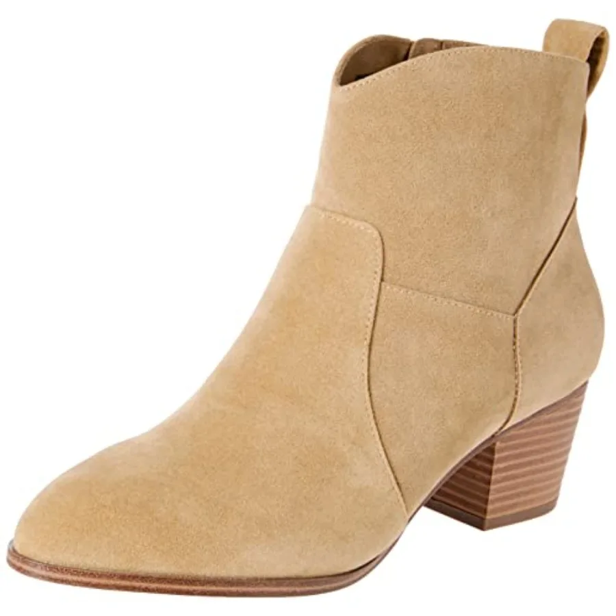 

Women's Western Ankle Boots with Block Heel