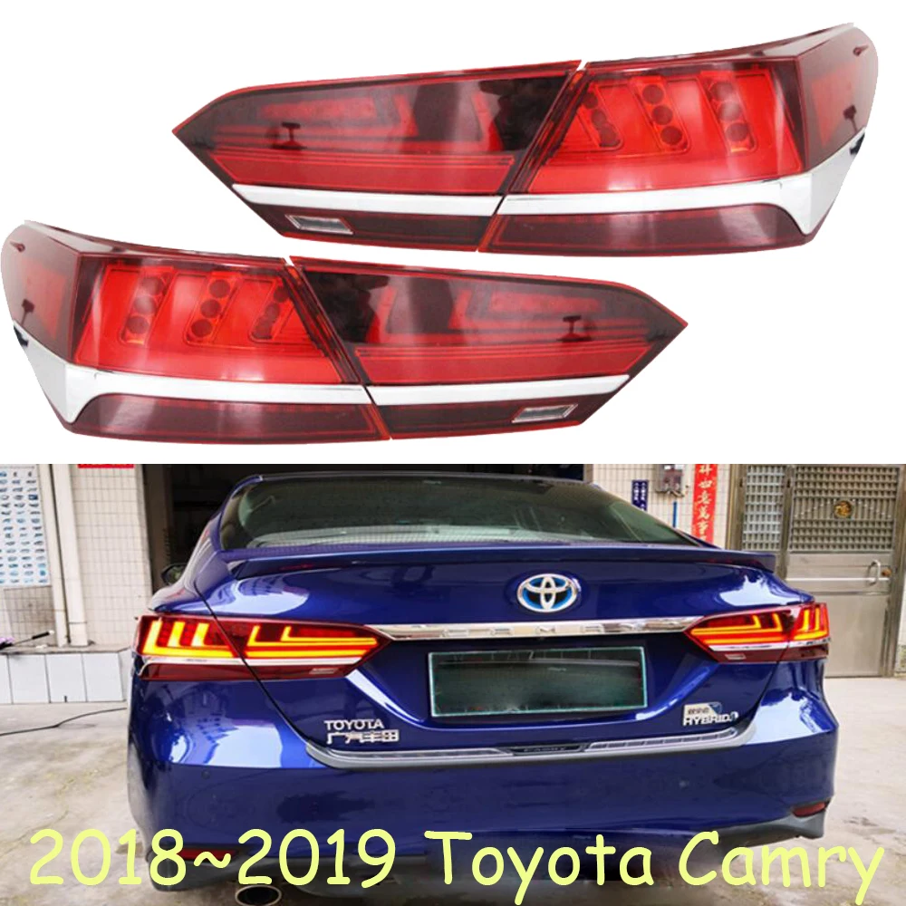 car bumper tail light for Toyota camry taillight Brake LED Reflector 2018~2019y car accessories Taillamp camry rear light fog