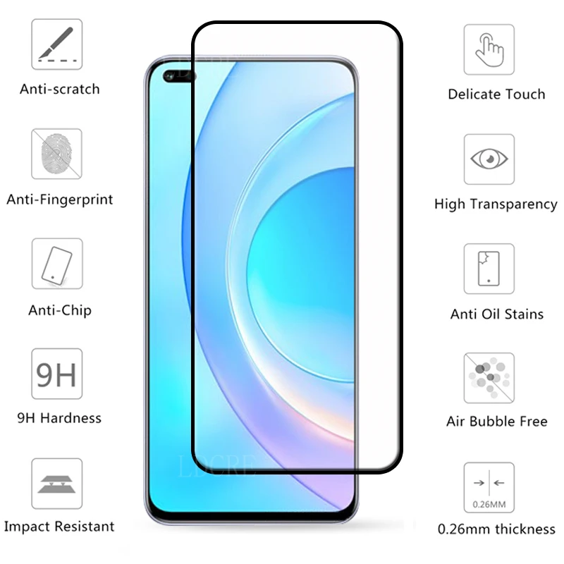 Full Cover Glass For Honor 50 Lite Glass For Honor 50 Lite Tempered Glass Screen Protector For Huawei Honor 50 Lite Lens Glass