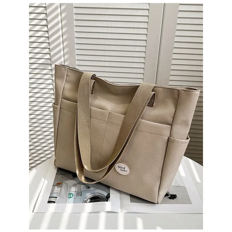 

Large Capacity Canvas Tote Bag for Women, Casual Shoulder Handbag for School Student Commuter Work Everyday Shopper Purse