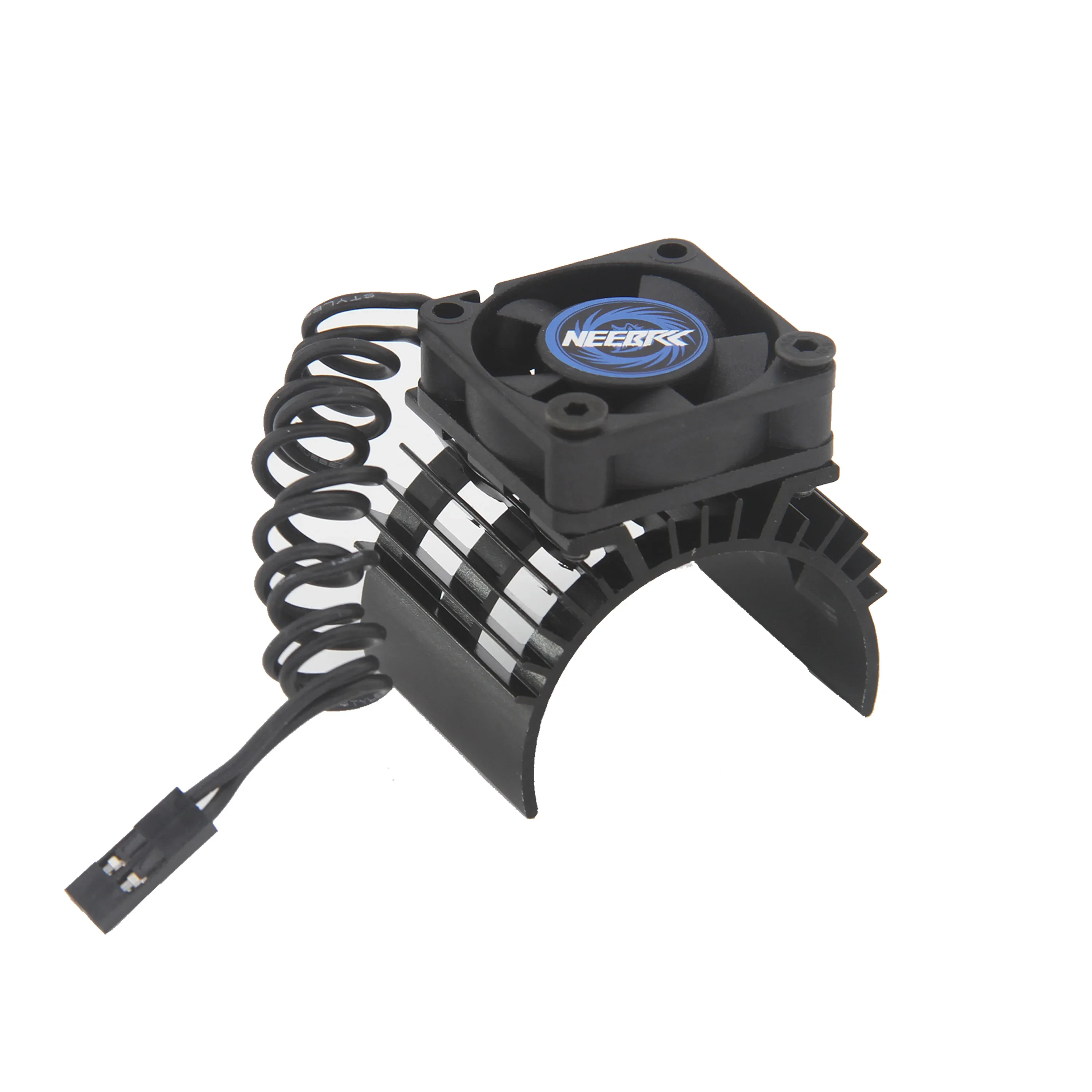 Neebrc 30mm ventilador de refrigeração jst plug 5v-12v dc 25000 rpm alto vento com dissipador de calor de metal para carros rc 36mm 540 550 motor sem escova esc