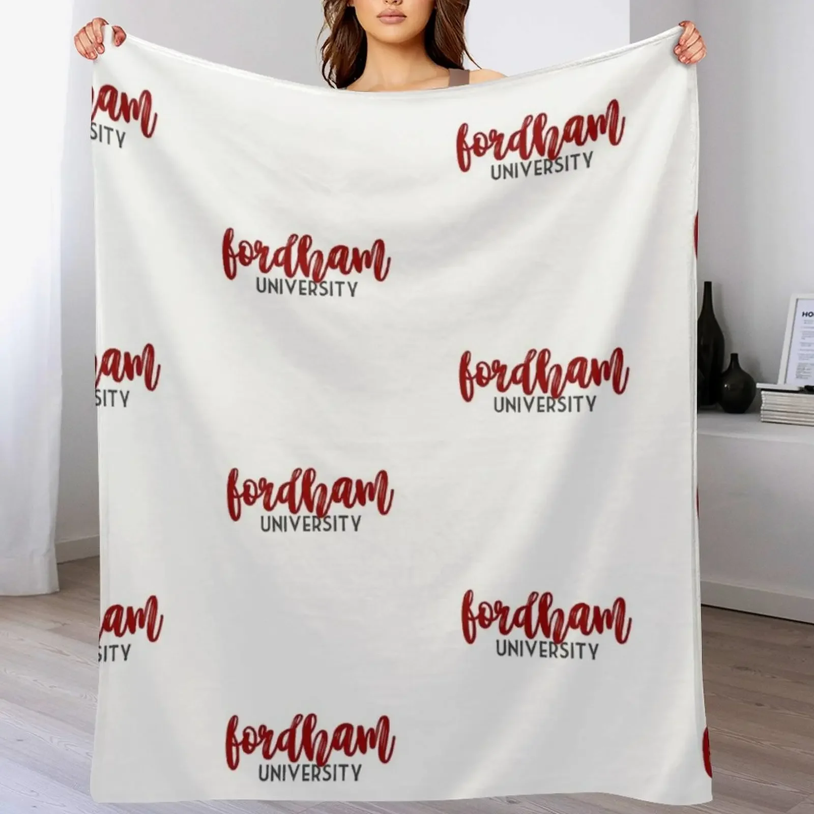 

Fordham University Throw Blanket Durable Warm Blanket for Daily Home Use