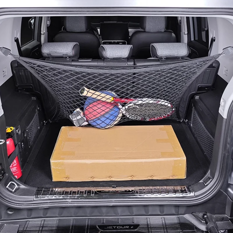 Chery Jetour Traveller T2 Rear Trunk Storage Mesh Pocket Car Organizer Organizer for Trunk Storage Interior Accessories