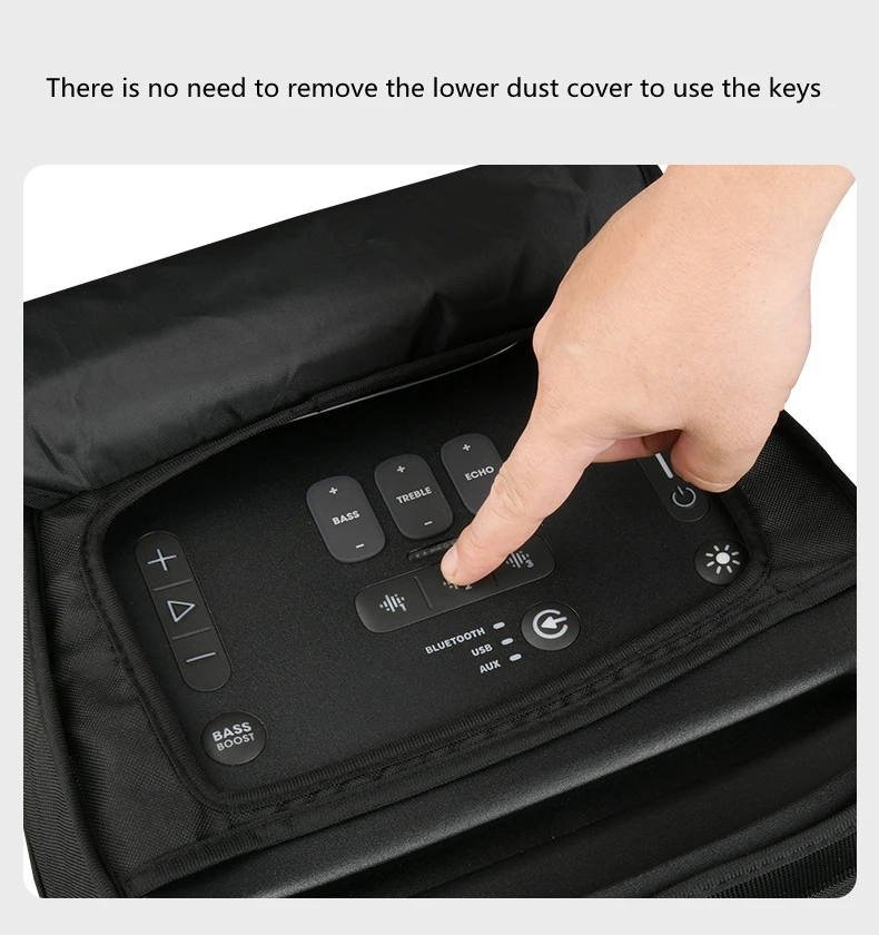Outdoor Audio Mesh Dust Cover for JBL Partybox 310 Karaoke Speaker Removal Free Dust Cover Black view 5