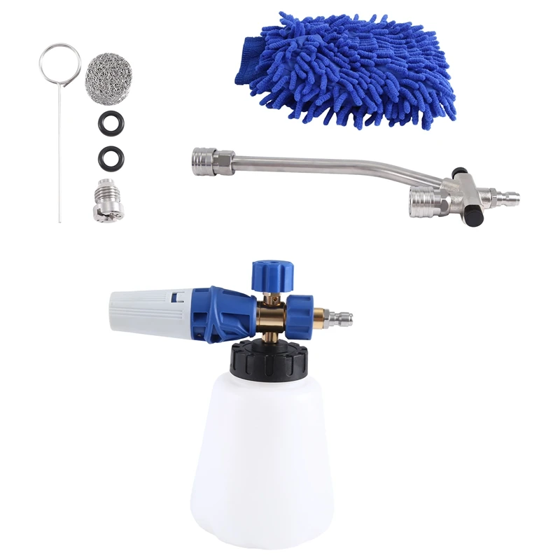 

Pressure Washer Foam Cannon With Dual-Connector Tool, Pressure Washer Foam Jet Wash Sprayer Set