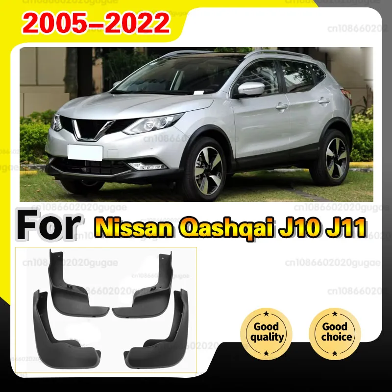 

For Nissan Qashqai J10 J11 2015 -2022 Fender Dedicated Accessories Car Exterior Mudflaps Mud Flaps Splash Guards Mudguards