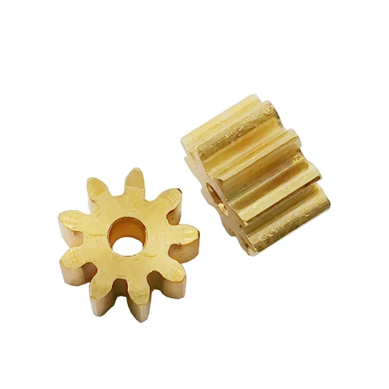 

92A 0.7M Copper Gear OD=7.7mm Thickness 5mm Shaft Hole 2mm Tight Motor Parts Metal Pinions