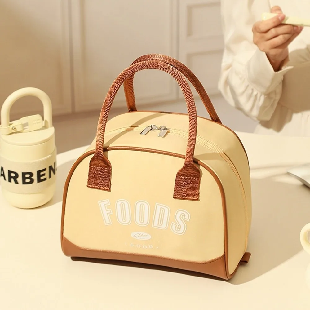 

Portable Foldable Insulated Thermal Bag Waterproof Large Capacity Lunch Bag Student Office Worker Picnic Handbag Men Women