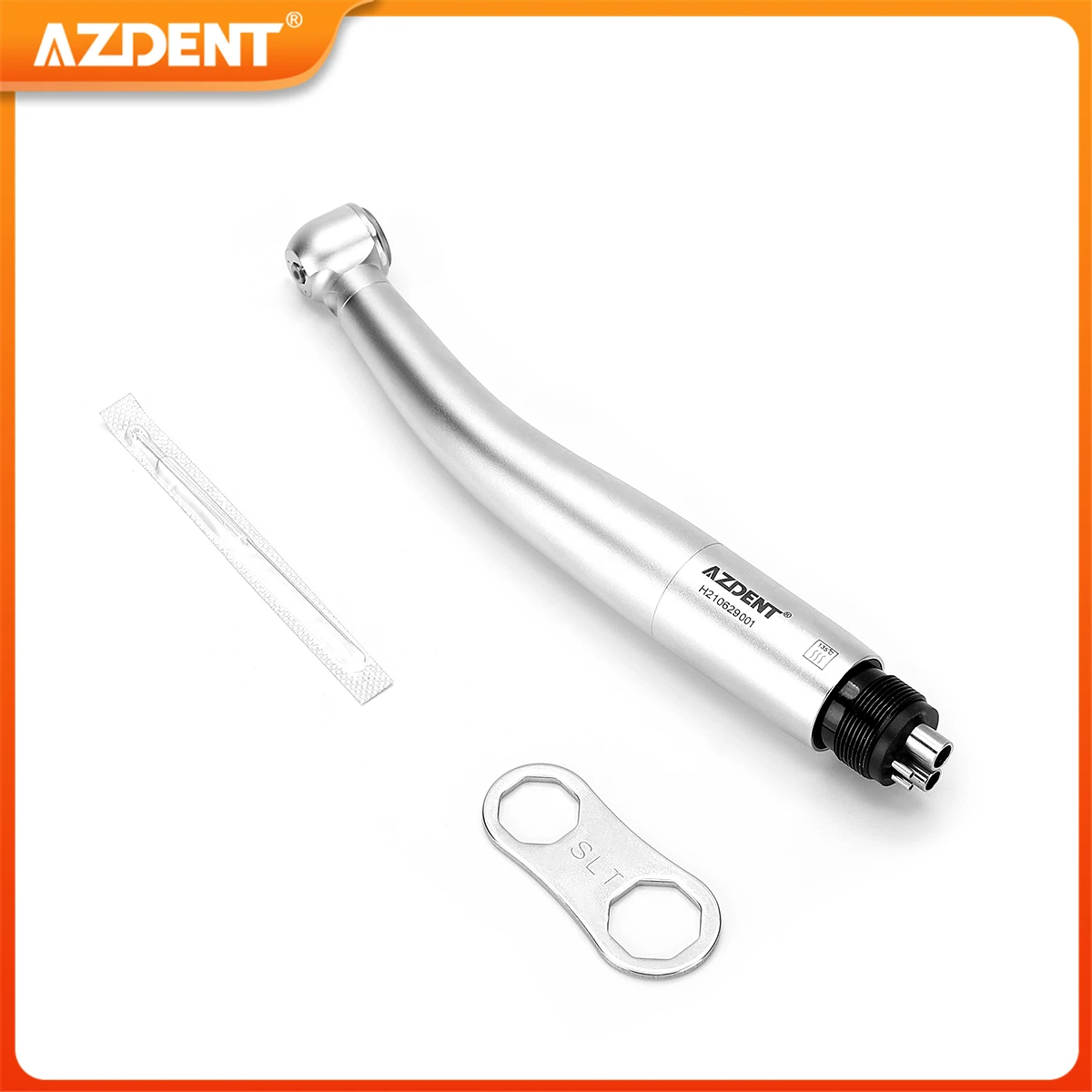 

Dental LED High Speed Handpiece AZDENT Self Power E-generator Lamp Torque Head Triple Spray Push Button Air Turbine 4 Holes Tool