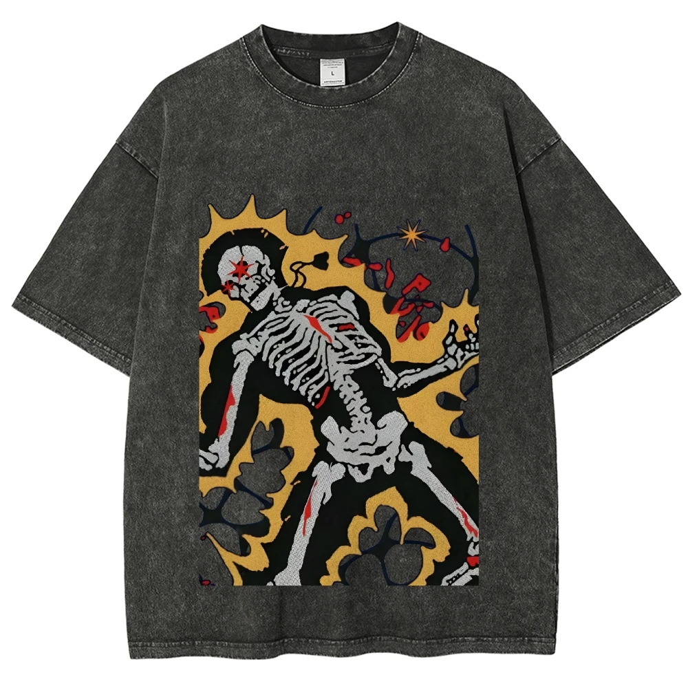 

Topographic Thermal Map Design - Washed Gym-to-Hike Tee, Terrain-Responsive Heat Zones for Altitude Training