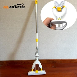 Squeeze Self-Draining Rubber Cotton Mop Folding No-Wash Lazy Flat Mop Sponge Mop Household Ceilings Floor Cleaning Tools