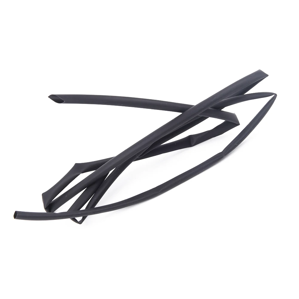 Set Heat Shrink Tube 1m Replacement Accessory Electrical Assortment Insulation Sleeving Black Useful Practical