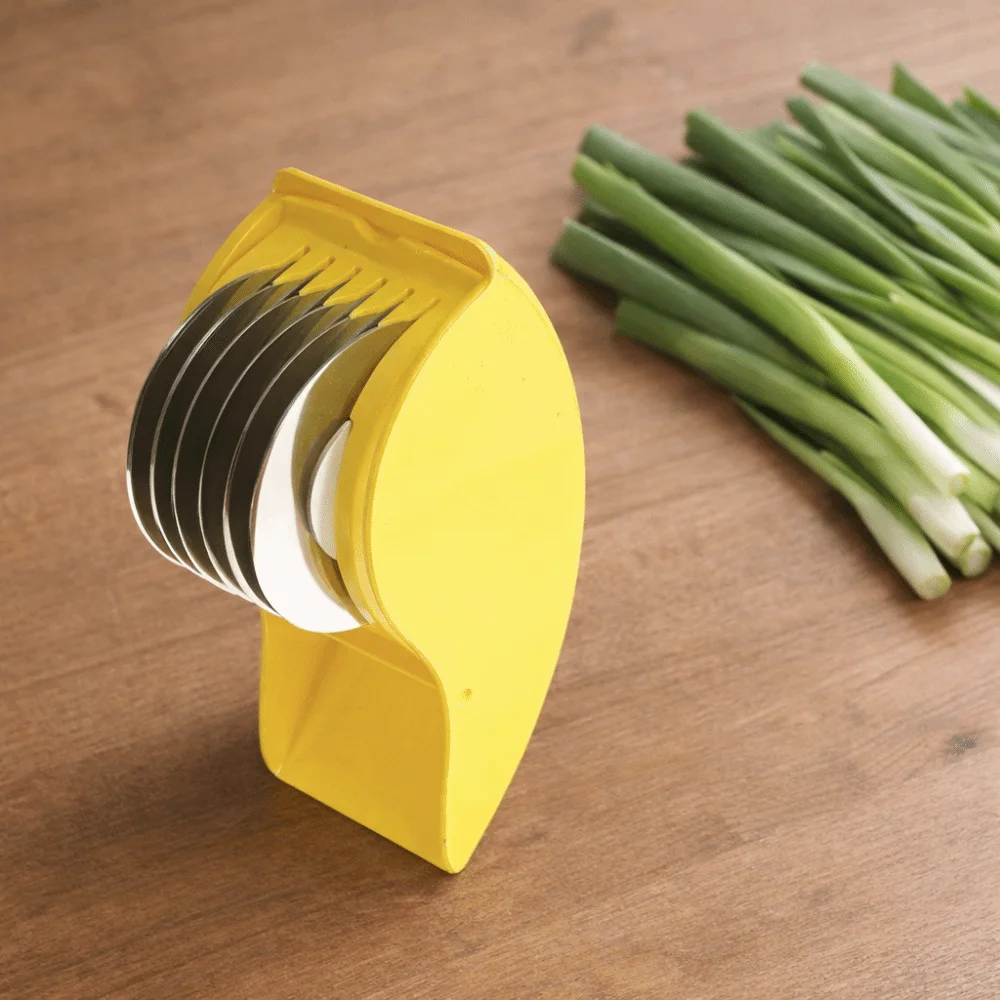 Manual Vegetable Chopping Roller 6 Wheel Detachable Scallion Cutter Effort-saving Stainless Steel Parsley Rolling Chopper