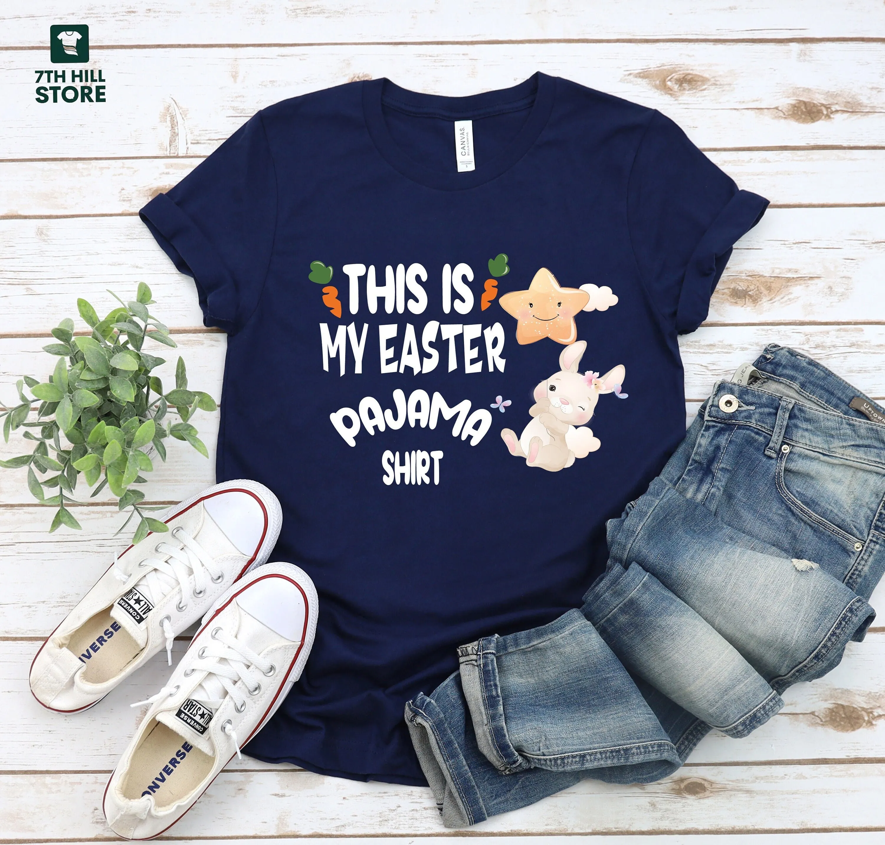 

My Easter Pajama Funny T Shirt Happy Bunny Kids Spring Candy