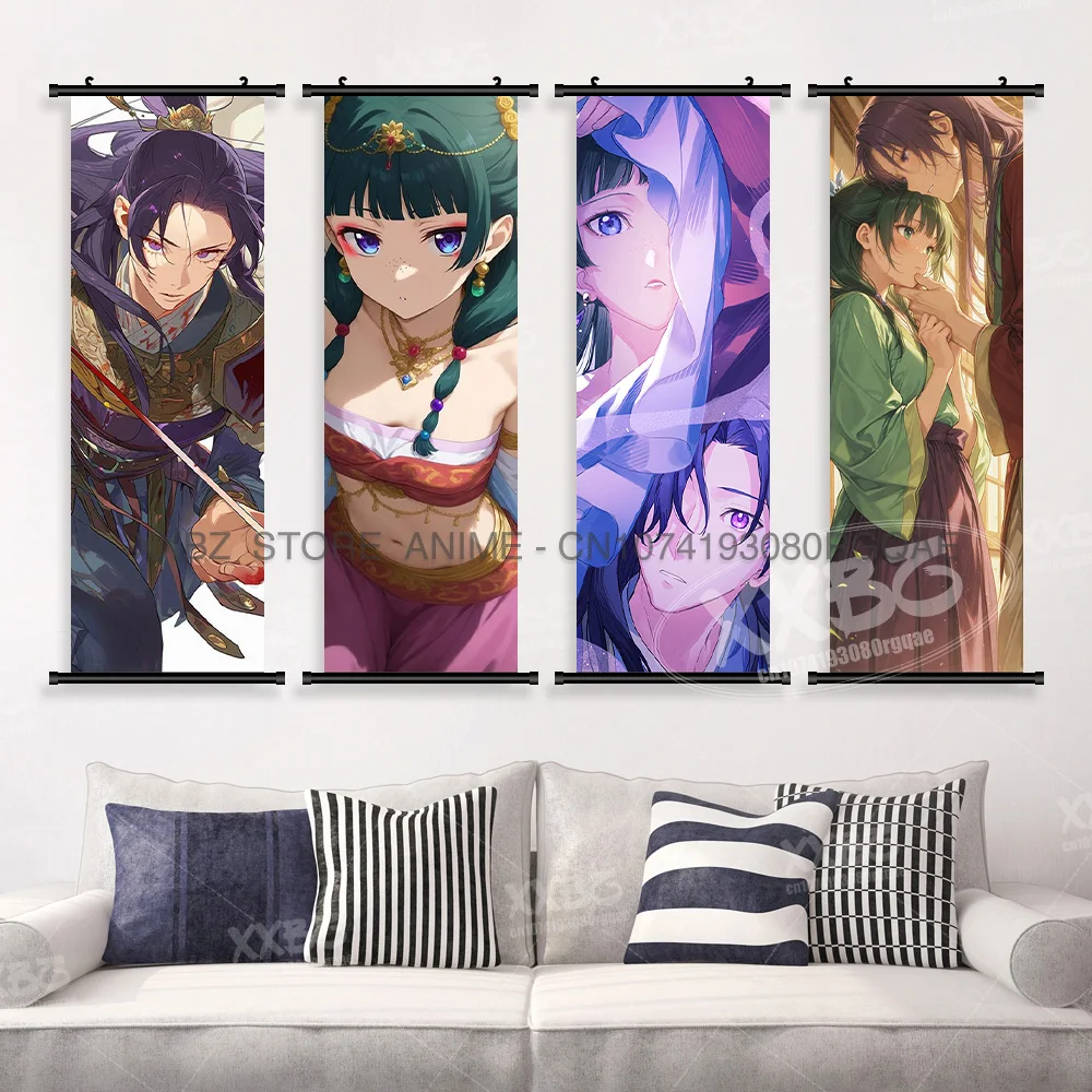 The Apothecary Diaries Wall Scroll Picture Maomao's Imperial Adventures Exquisite Kunstdetails Hängendes Gemälde für Anime-Fans – Detail 3