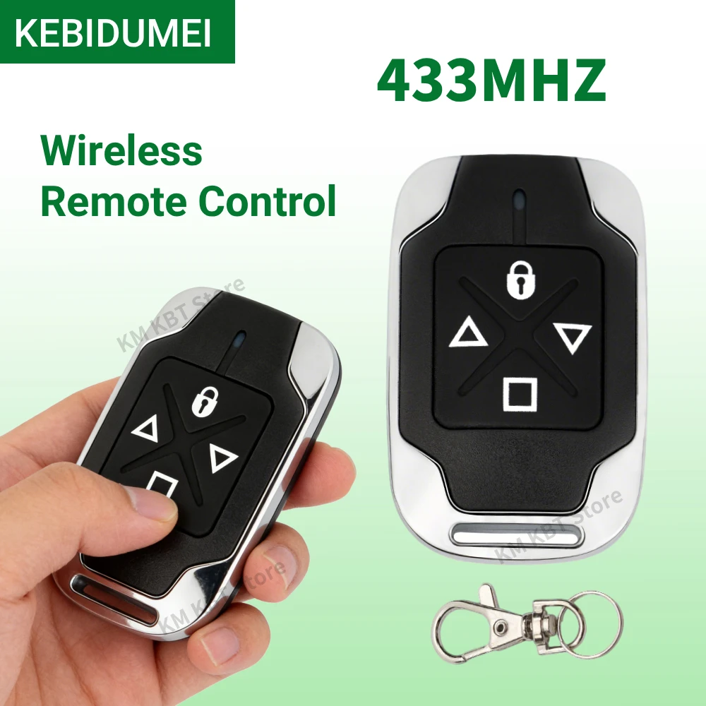 KEBIDUMEI 433Mhz RF Remote Control Electric Garage Door Opener Remote Controller Duplicator Clone Cloning Code 4Keys Transmitter