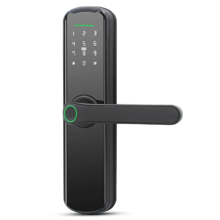 Material Smart Lock Door Card Key Apartment Intelligent Door Lock Good Quality Aluminium Fingerprint Access System