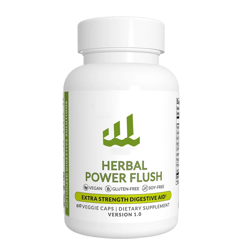 Herbal Power Rinse - Improve Intestinal Digestion - Relieve Abdominal distension and Discomfort in Adults -60 Capsules