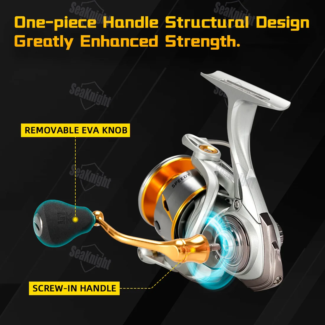 6000 series fishing reel Tsunami Barrier II Spinning TSBARII8000 This reel was made to stand up to season after season of abuse SeaKnight Brand Speedy SAW Series