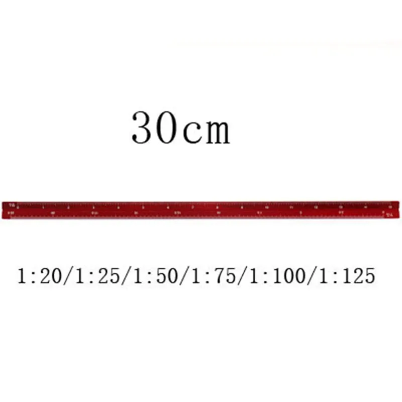 Colorful 15cm Triangular  Ruler Aluminum Scale Ruler Proportion Multifunctional alloy metal scale regua desenho Measuring Tools