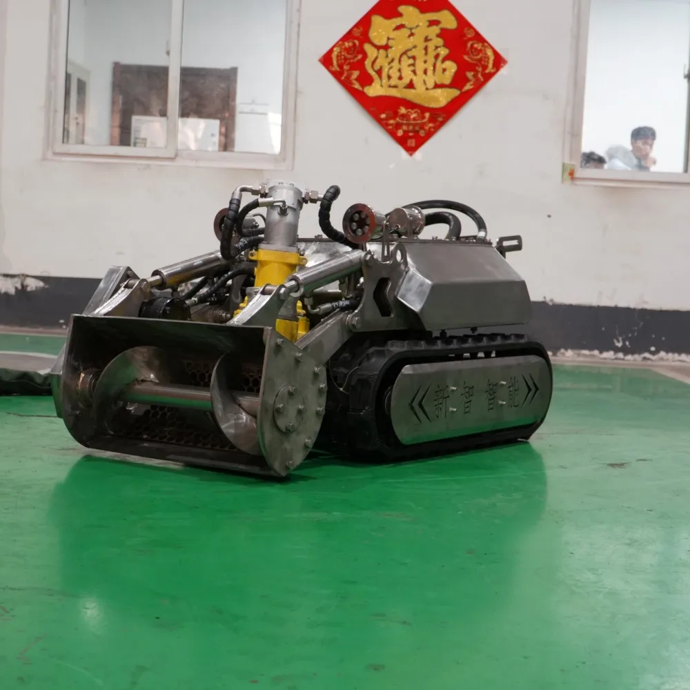 High Suction Power 450mm Width Underwater Pipeline Sewerage Treatment Sludge Cleaning Robot