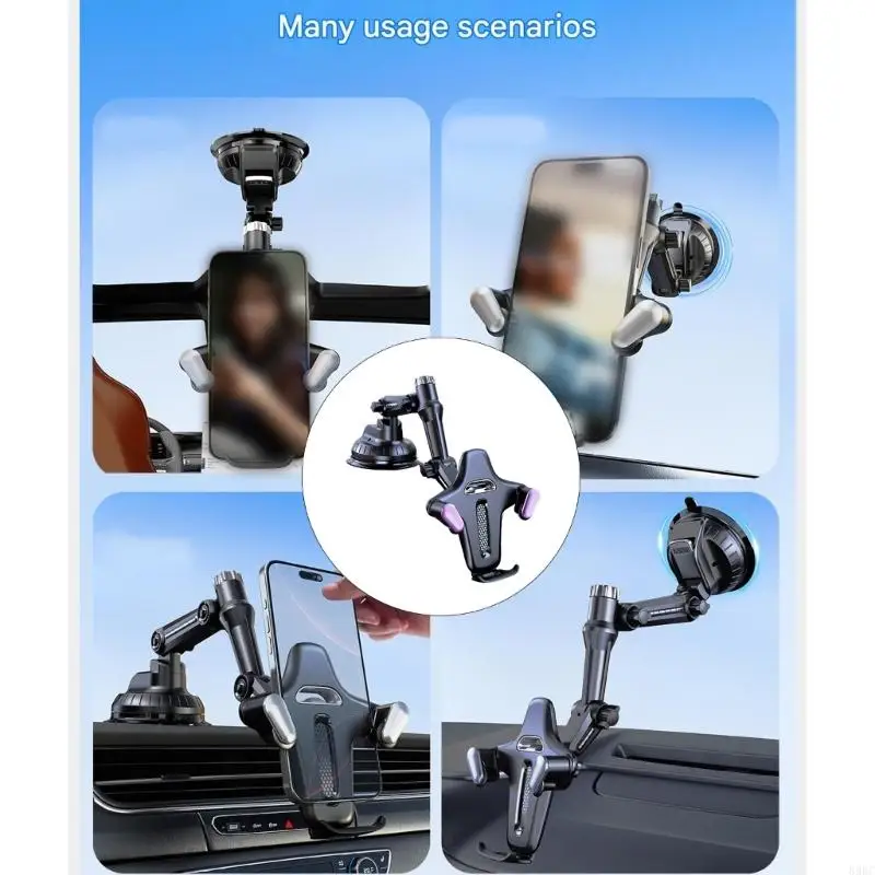 

Easy Installation Car Phone Holder 360 Swivels Clip Air Outlet Mount Universal For 5-7.2inch Smartphones 896C