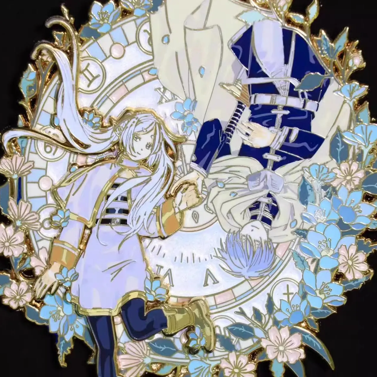 شارة بروش لشخصية الرسوم المتحركة اللطيفة المعدنية من Beyond Journey's End لملحقات حقيبة الظهر هدية ديكور #4