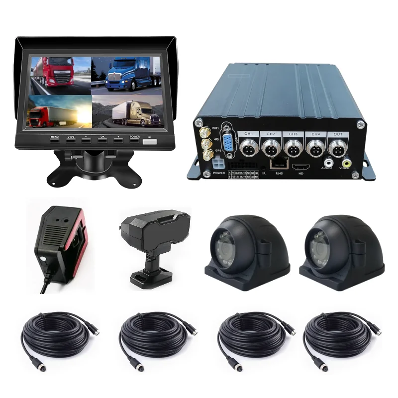 

Tech 4Channel MDVR 4G GPS Wifi Driver Recording For Vehicle Bus Truck Driving Recorder Mobile DVR Management Systems
