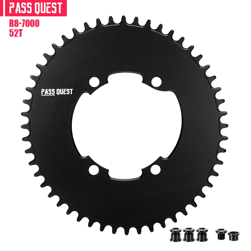 PASS QUEST チェーンリング 52-36T ブラック Sb0ca08f683344a0c8e2f00094b92e