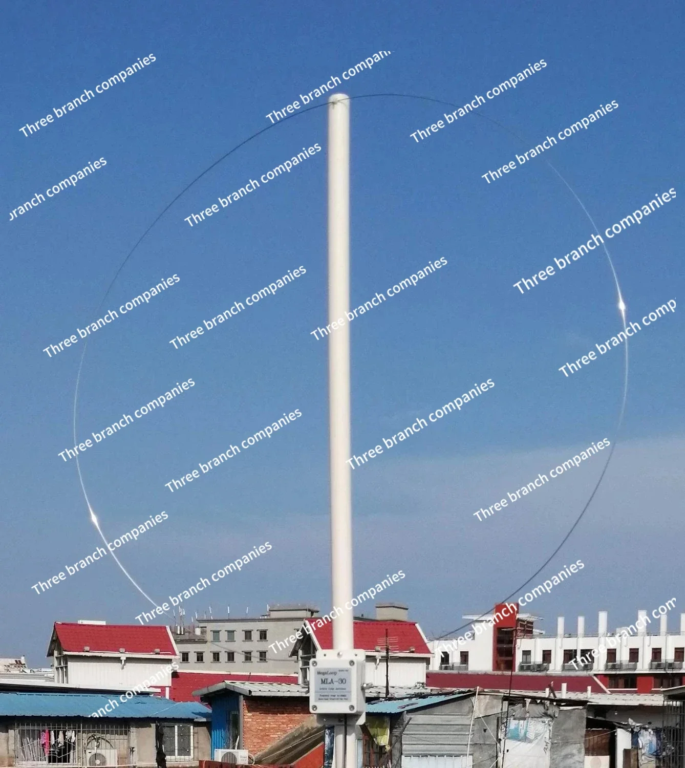 MLA-30+ (plus) 0.5-30MHz Ring Active Receive Antenna Low Noise Medium Short Wave SDR Loop Antenna Short Wave Radio Antenna