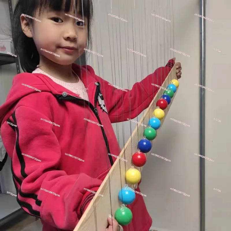 

Single pendulum wave 15 balls Color serpentine pendulum Toys Educational Science Small experiment Parent-child interaction