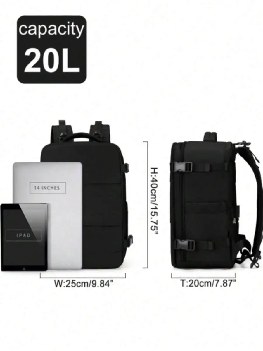 

20L Lightweight Backpack For Men Adjustable Shoulder Strap Casual Outdoor Travel Laptop Bag