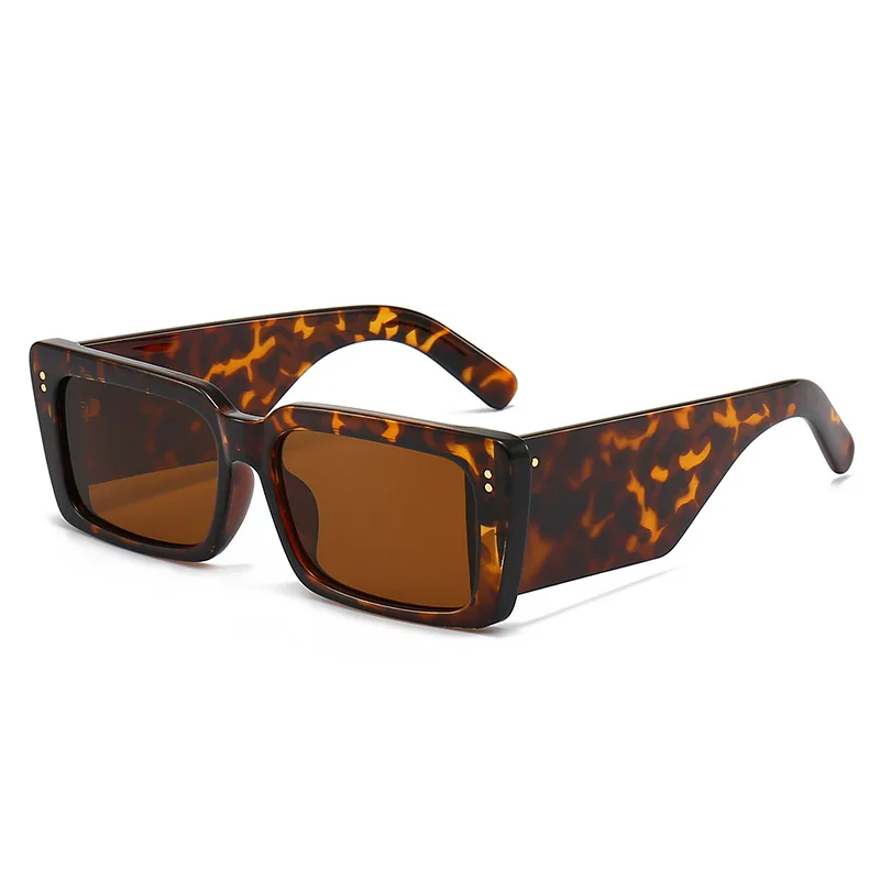 Gafas de sol cuadradas para hombre y mujer, lentes de sol cuadradas con patas anchas, de viaje, UV400, de diseñador de marca Retro de lujo, nuevas