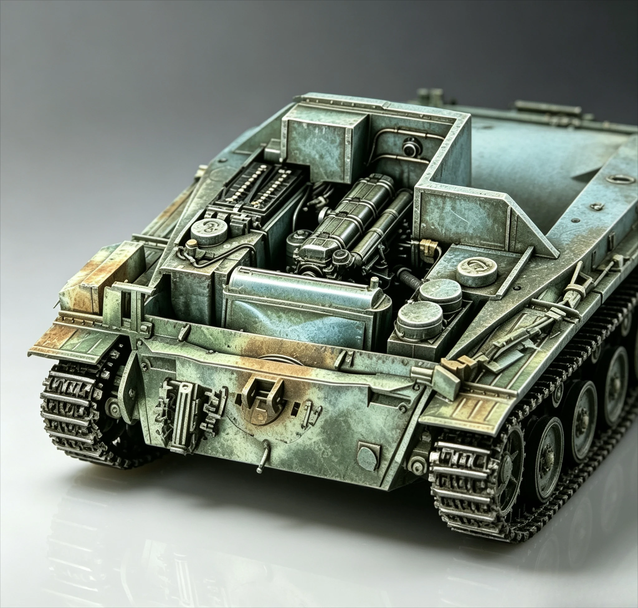 1/35 Hetzer Engine & Compartment Resin Detail Set For Italeri Dragon DML Jagdpanzer 38(t)
