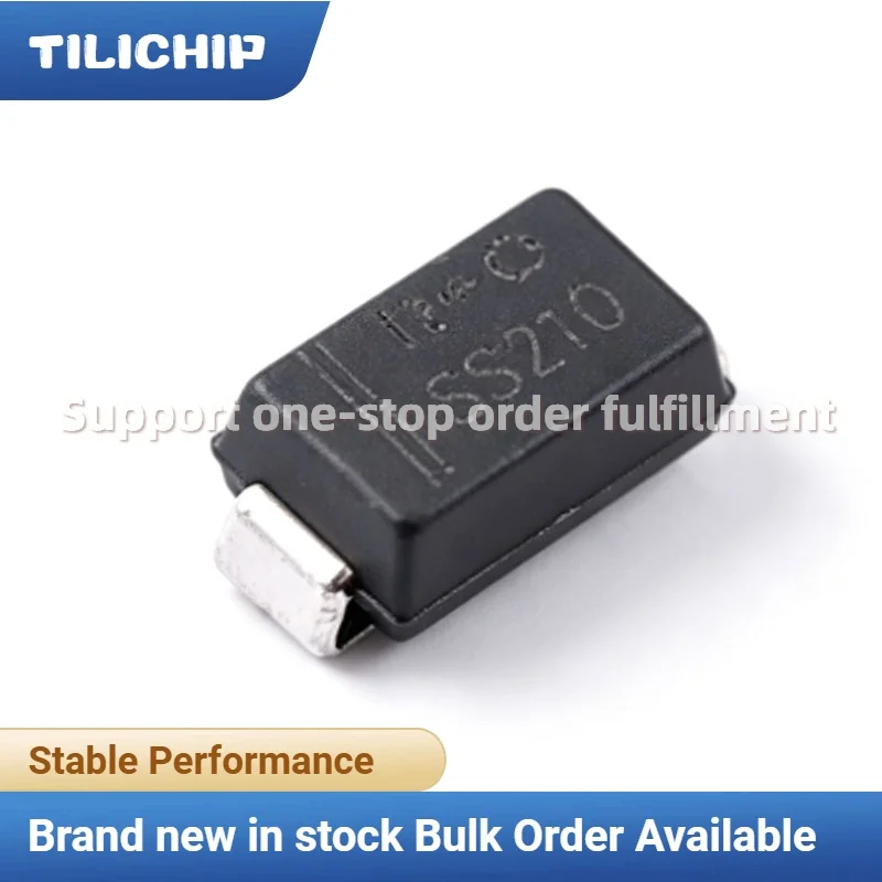 100PCS-500PCS Brand new SS210 SMA DO214AC Schottky Diode Standalone 2A 100V Brand New Original IC