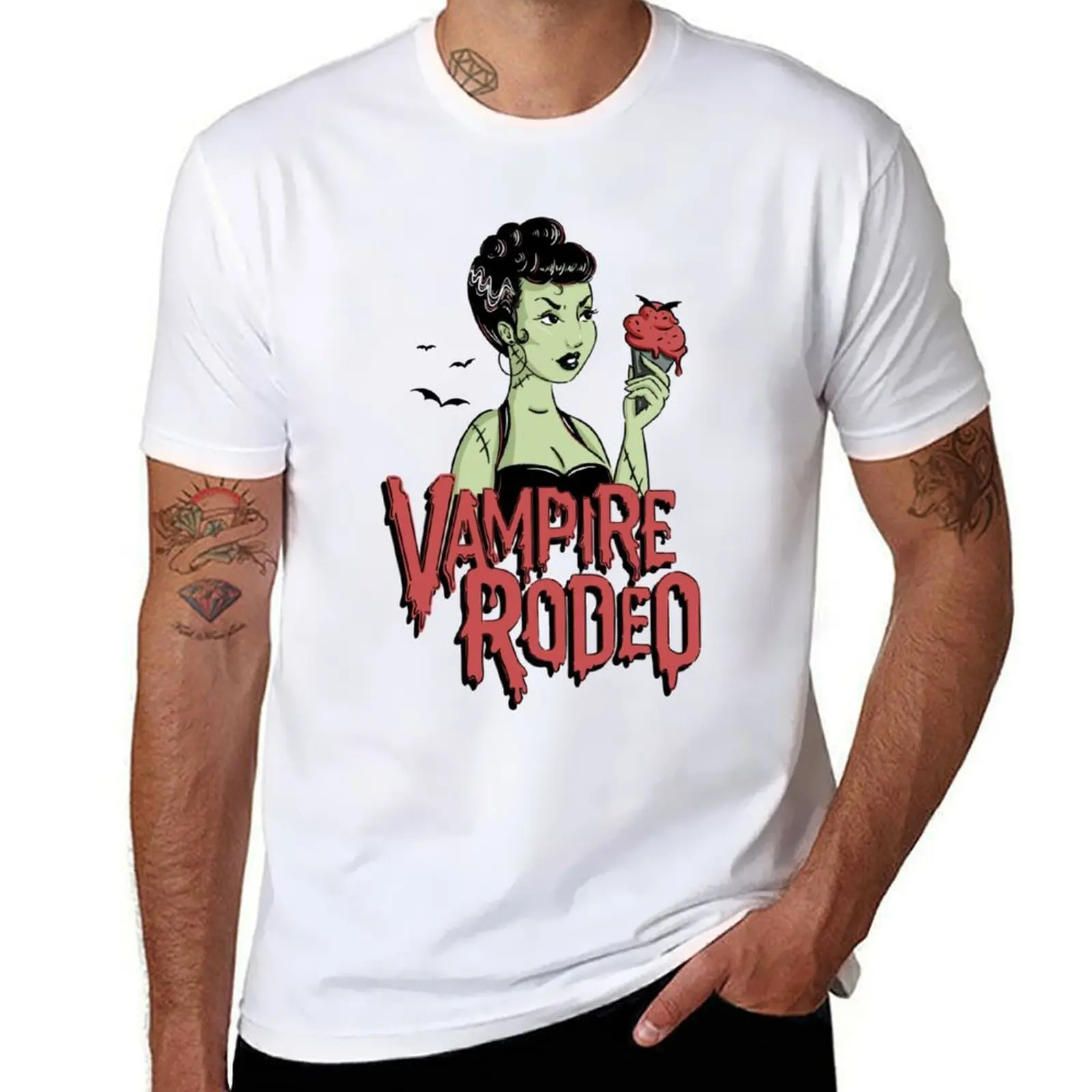 Vampire Rodeo Ice Cream T-shirt Sublime Quick Drying Aesthetic Clothes Mens Graphic t-shirts Big And Tall