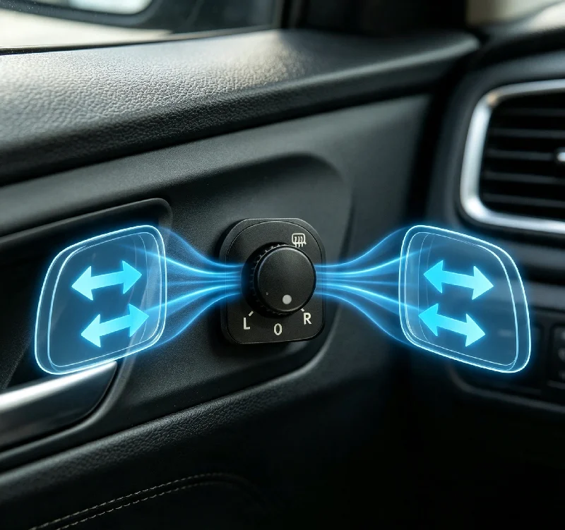 Botão de Controle do Espelho Lateral, Botão de Ajuste do Retrovisor com Função de Aquecimento OE1K0959565H/F