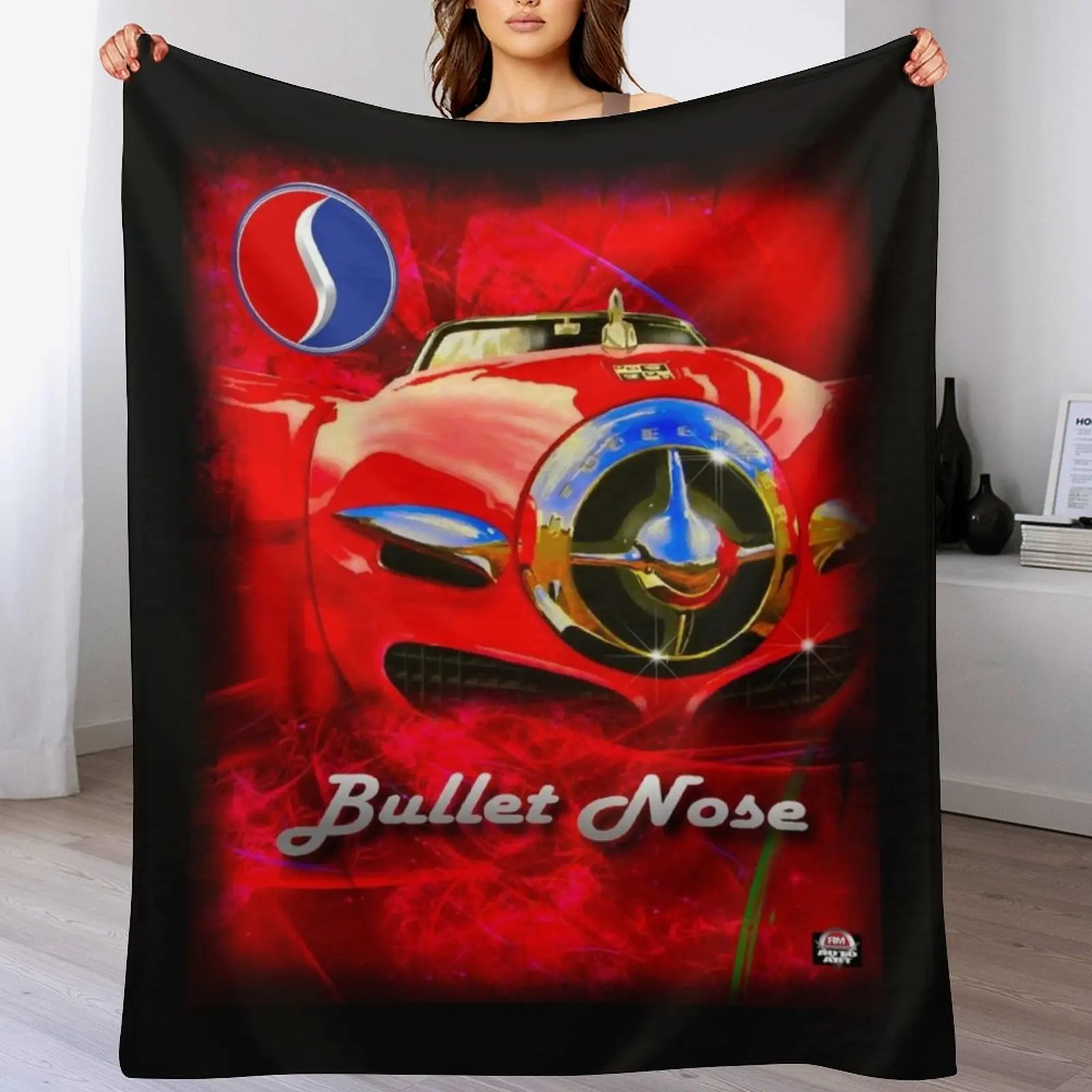 Studebaker Bullet Nose Throw Blanket Designers Hairys Summer Beddings Blankets