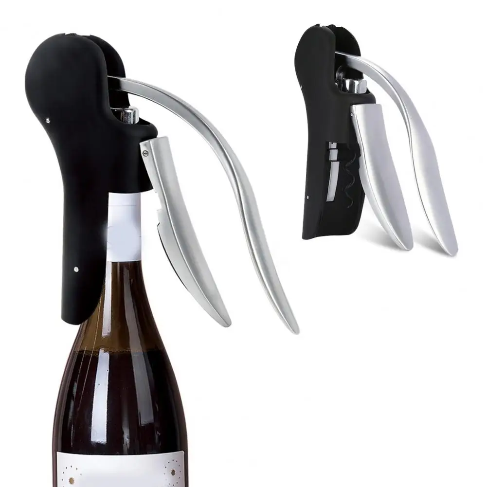 Drink Opener Wine Bottle Opener Vertical Lever Ergonomic Non-slip Handle Multifunctional Quick Beverage Tool for Home Bar
