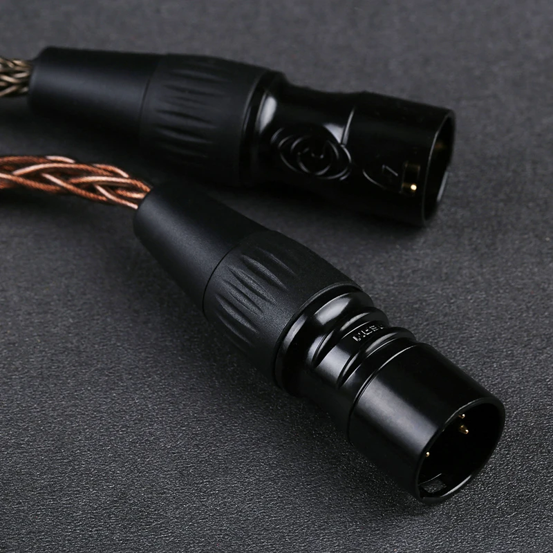 OPENHEART 4 Pin XLR to 4.4mm Female 5 Pole Balanced  8 Core OCC 16 Core OFC Audio Headphone Adapter Cable Female to Male