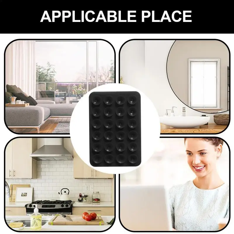 شفط جراب هاتف جبل حر اليدين مرآة دش حامل هاتف مربع المضادة للانزلاق شفط كأس الهاتف جبل لطاولة جدار المطبخ